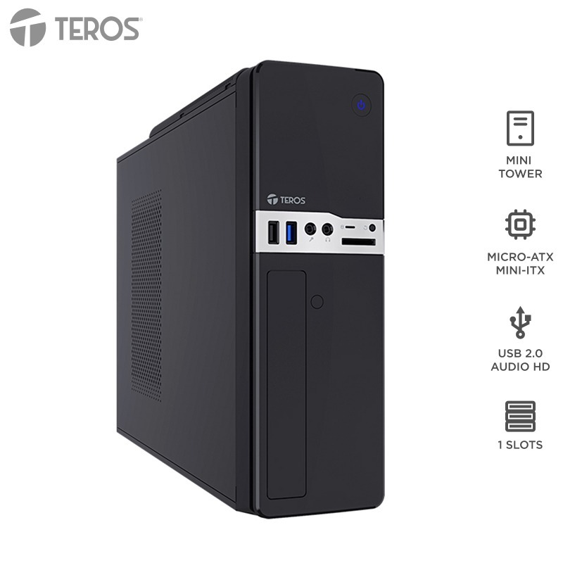PC OFICINA I3 14100 RAM 8GB SSD 512GB CASE TEROS TE- 1032S SLIM FUENTE 250W